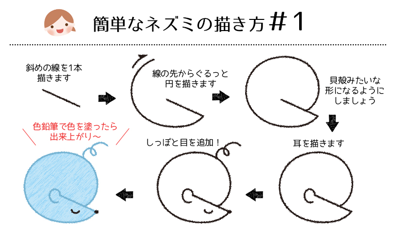 無料印刷可能貝殻 イラスト 書き方 ディズニー帝国